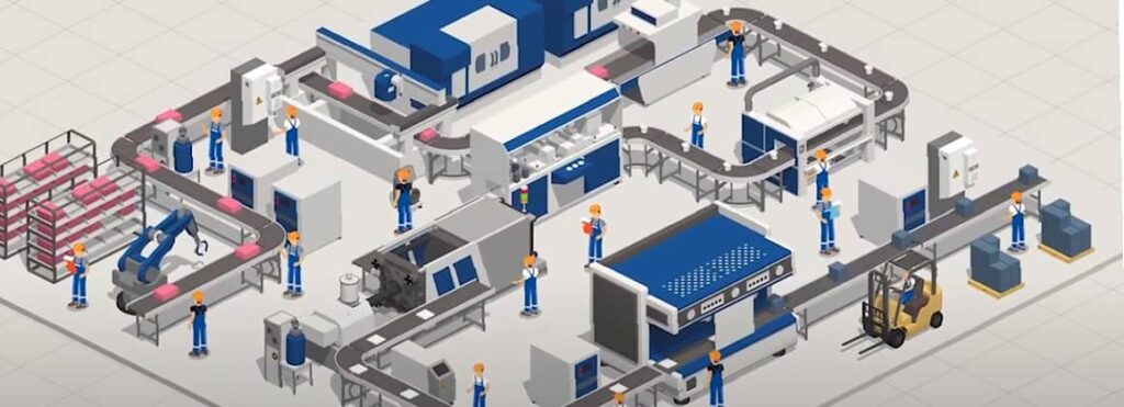 fabrica implementada con sistema de automatizacion inteligente